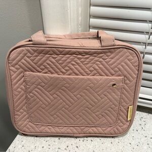 NWOT Bagsmart Quilted Accessory Travel Bag- pink blush color
